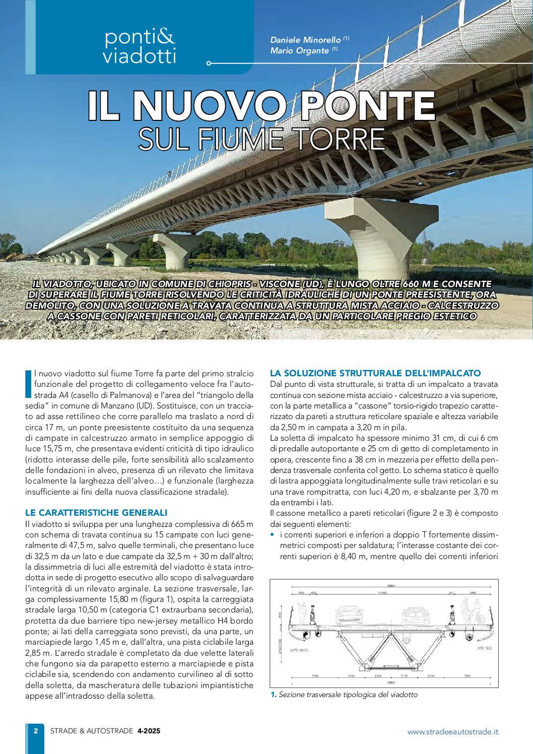 Copertina — Il nuovo ponte sul fiume Torre